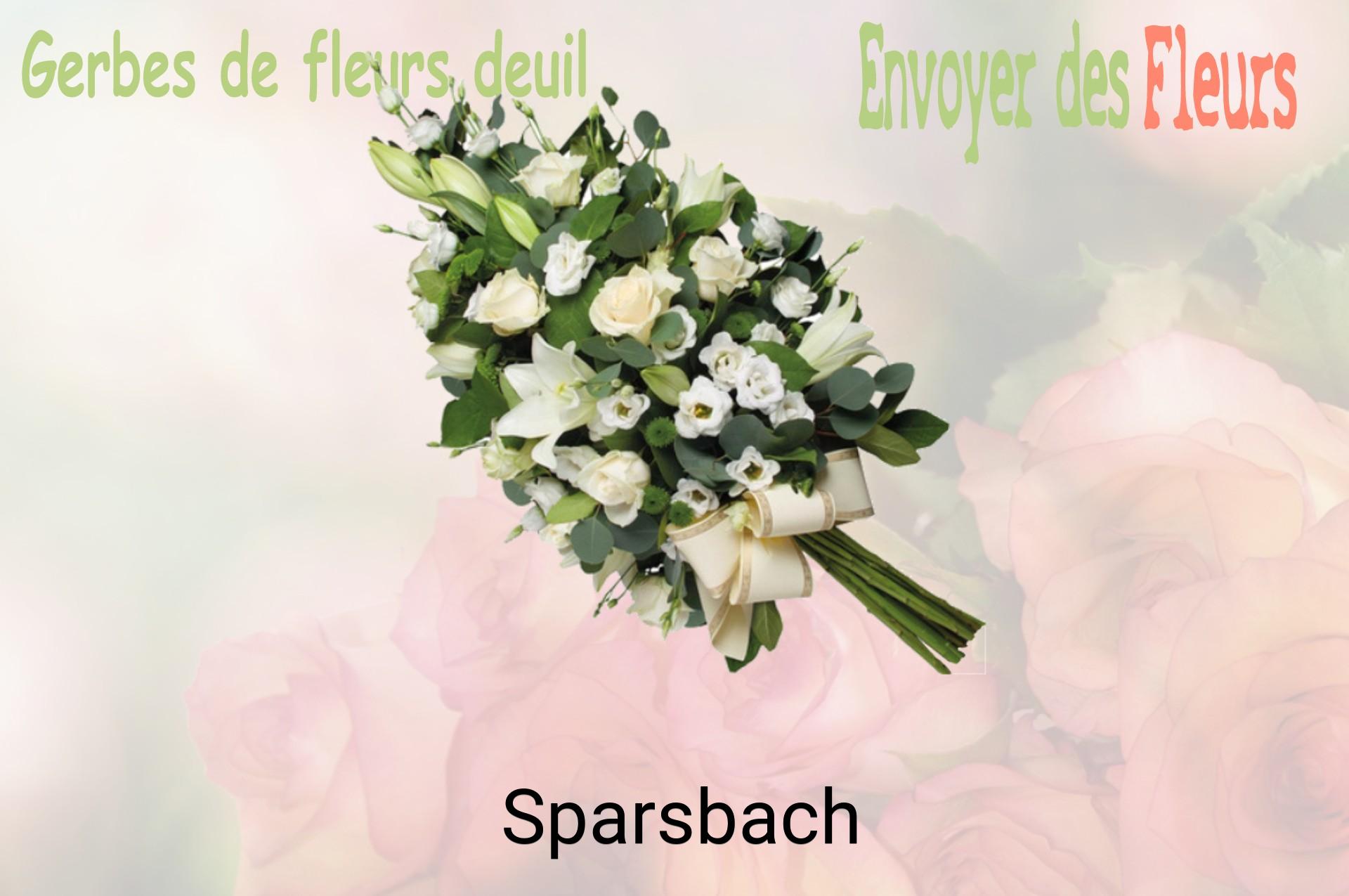 Gerbe de fleurs de deuil livrée à Sparsbach